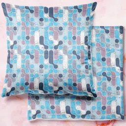 ArtzFolio Multicoloured Set of 2 Velvet Square Cushion Covers-picture-29