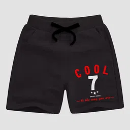 Minicult Boys Typography Mid-Rise Printed Shorts-image-36