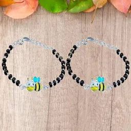 Paavni Unisex Kids 2 Sterling Silver Charm Bracelet-image-54