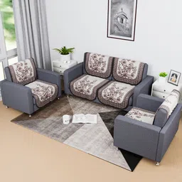 Aura Unisex Cream Sofa Covers-8