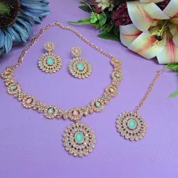 Anouk Rose Gold-Plated Stones And Beads Jewellery Set-42