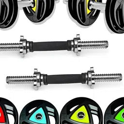 HackerX Set Of 6 Fixed Weight Dumbbell - 2.5 & 5Kg Each image 1