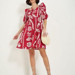 Honey by Pantaloons Women Floral Printed Puff Sleeve Fit and Flare Dress-image-39
