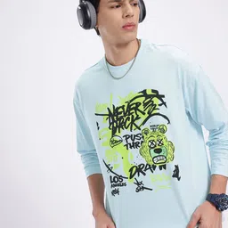 glitchez Hype Type Printed Oversized T-shirt-picture-41