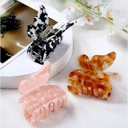 Radhya Accessories Women Set of 3 Butterfly Claw Clip-image-38