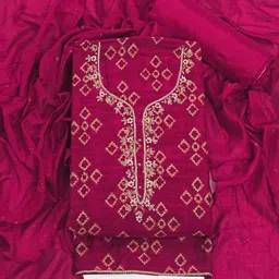 ASISA Geometric Embroidered Beads And Stones Unstitched Dress Material-image-6