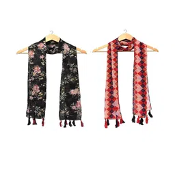 StoleVilla Floral Chiffon Stoles-picture-35