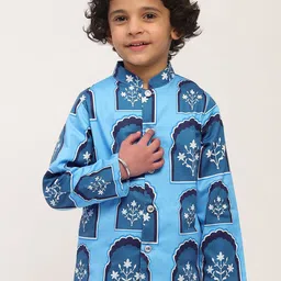 SPUNKIES Boys Floral Longline Open Front Jacket-0