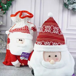 Little Surprise Box LLP Set Of 2 Santa Pillow & Sack Christmas Decor-picture-46