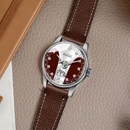 DOUBLERUN Men Dial & Leather Straps Analogue Multi Function Watch H05N10024-30