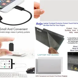 ANJO Keyboard-LED Mouse-Pad-2.0 Hub-3in1 Cleaner-OTG Micro&C-Ext Cable 1.5m-LED-Skin Combo Set image 5