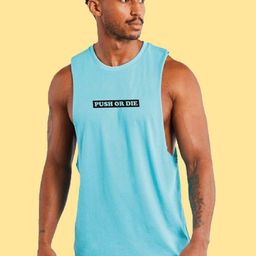 GSPO Printed Cotton Round Neck Gym Vest Y-V-PSD-Sky-image-74