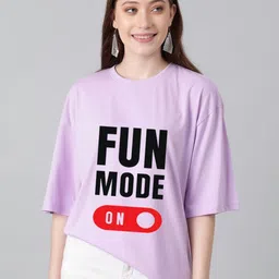 Kotty Women Typography Printed T-shirt-image-45