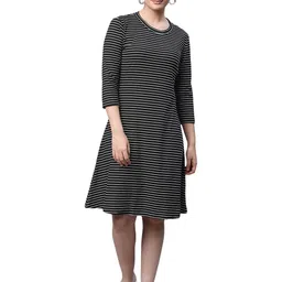 Global Republic Striped A-Line Dress-image-50