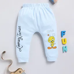 Infants Stylish Infant Girls Tweety Printed Pure Cotton Joggers-10
