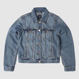 GAP Girls Lightly Washed Relaxed Fit Denim Jacket-image-19