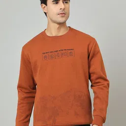 Duke Men Typography Embroidered Round Neck Pullover Sweatshirt-picture-10