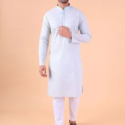 AURIK Men Solid Kurta with Trouser-picture-28
