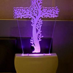 SOMIL Purple & Blue Printed Glass Rectangle Shaped Wall Lamp-image-81
