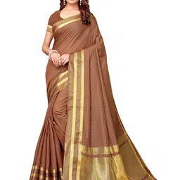 KALINI Checked Saree with Matching Blouse-82