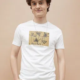 Fame Forever by Lifestyle Printed Round Neck Pure Cotton T-shirt-image-60