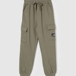 max Boys Cotton Mid-Rise Regular Fit Cargo Joggers-image-78