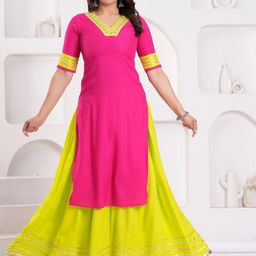 Clothy N Wave Women Regular Kurta with Skirt-picture-26