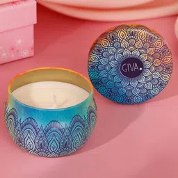 GIVA 925 Silver Blue & White Mystical Sandalwood Aromatic Jar Candle-33