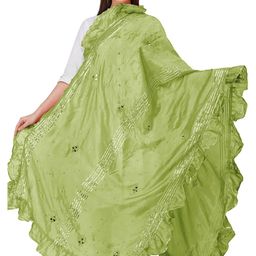 Exotic India Dupatta From Amritsar With Gota Patches And Frill Border-picture-13