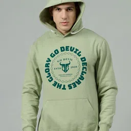 GO DEVIL Men Brand Logo Printed Hooded Winter Sweatshirt-image-80