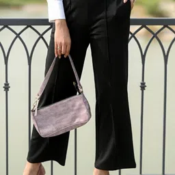 Mlada Women Plus Size Wide Leg Flared Mid-Rise Stretchable Trouser-image-59