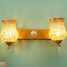 Deco Home Unisex Gold Wall Lamps-image-20