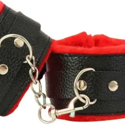 Handcuff Role Play Activity Red Black Premium Quality-image-22