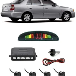 PKNB0804 Black Car Reverse Parking Sensor with LED Display 4 Sensor PKNB0804 Parking Sensor-image-1