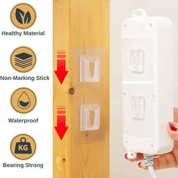 vrdh (Pack of 10) Self-Adhesive Male Female Hook 1.313 Hook 10-picture-43