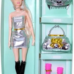 Beautiful Foldable doll for kids (Silver)-75