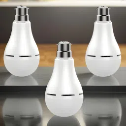 Emergency Bulb 9W LED 1200mAh battery 4 hrs emergency light Pack of 3 bulbEF454 4 hrs Bulb Emergency Light-image-60