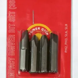 high q 4PCS LONG + 4PCS SHORT IMPACT DRIVER BIT SET 8PCS IMPACT DRIVER BIT SET OF SAME SIZES LONG & SHORT Screwdriver Bit Set image 3