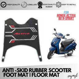 HS4 Multi Color Washable Scooty footmat mat for Honda Activa 6G H-SMART Honda Activa 6G Two Wheeler Mat-image-76