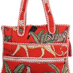 Women Red, Green Tote-image-13