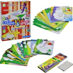 Colour & Wipe Vegetables And Fruits-24
