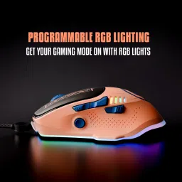 Kreo X Naruto Hawk Gaming Mouse 8 Programmable Buttons & RGB Lighting Pixart Sensor Wired Ergonomic Optical Gaming Mouse image 2