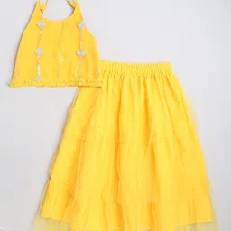 The Magic Wand Girls Embroidered Ready to Wear Lehenga & Blouse-picture-38
