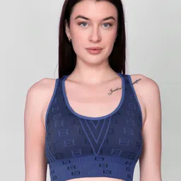 Gopalvilla Self Designed Full Coverage Lightly Padded Workout Bra With All Day Comfort-50