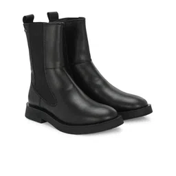 Delize Women Block-Heeled High-Top Chelsea Boots-18