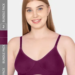 Tweens Pack of 2 Non-Padded Cotton Bra-image-95