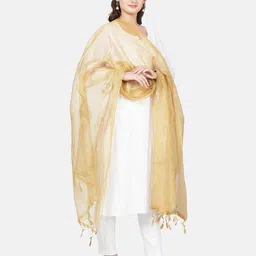 MUFFLY Tissue Banarasi Dupatta With Zari-picture-55