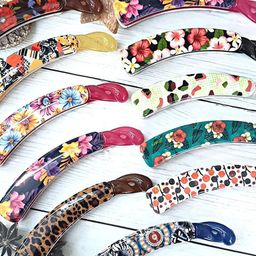DN Creation Set of 12 Printed Banana Clips-34