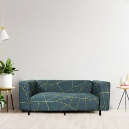 HOUSE OF QUIRK Green 4-Seater Stretchable Non-Slip Sofa Slipcover-image-87