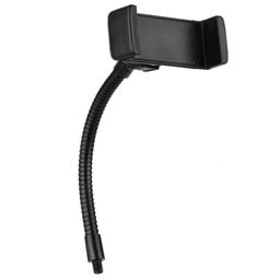 generic SARFI Foldable Phone Clamp Holder Stand with 1/4 Screw Mounting for LED Ring Light Smartphone Mounting Compatible with iPhone Android Smartphones image 1